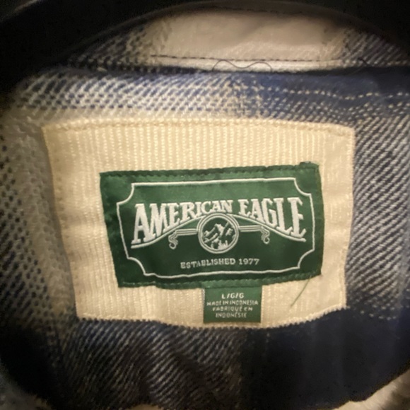 ✨AMERICAN EAGLE Sherpa Lined Flannel Jacket✨ - Picture 3 of 4